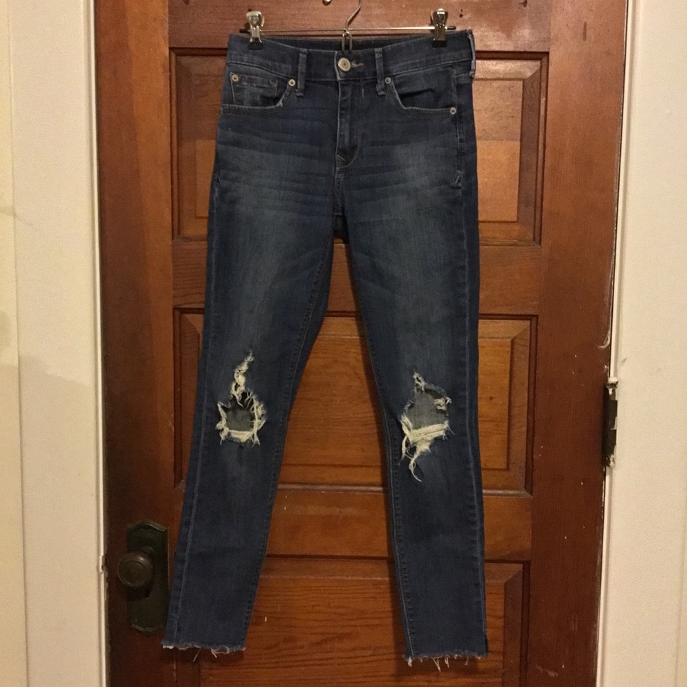 Express Mid Rise Skinny Jeans